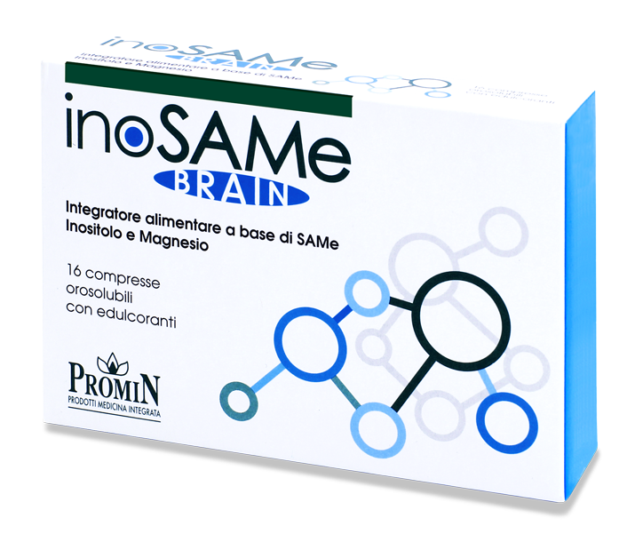 InoSAMe Brain, integratore a base di SAMe, inositolo e magnesio, confezione da 16 compresse